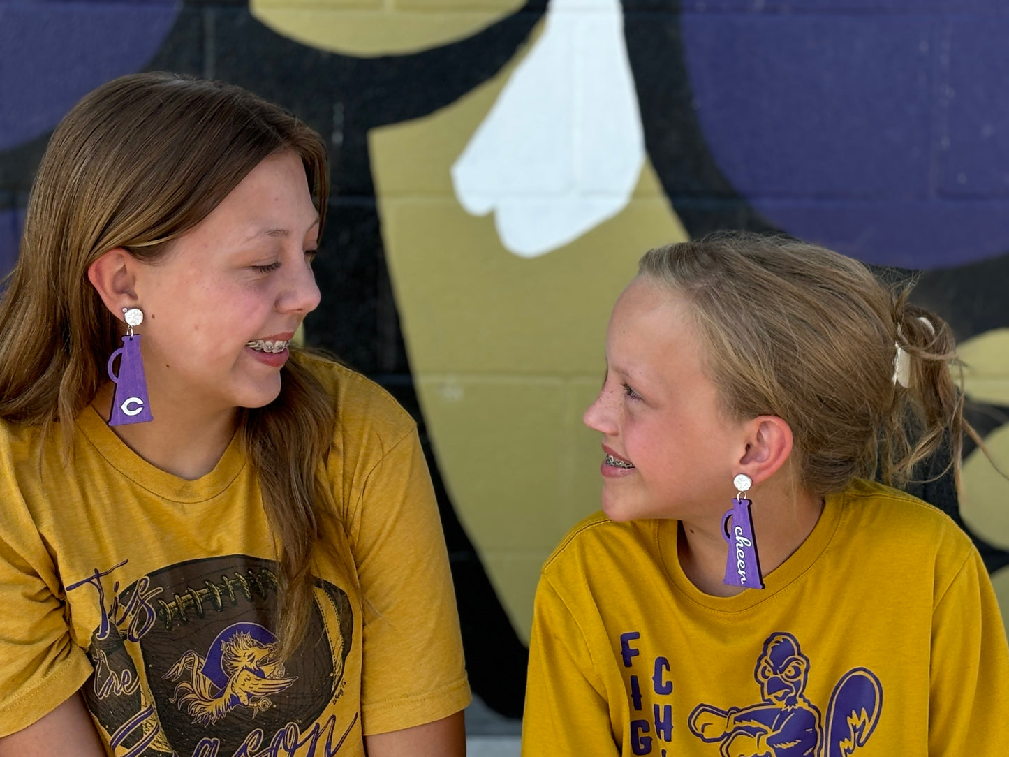 Cheer Megaphone Earrings