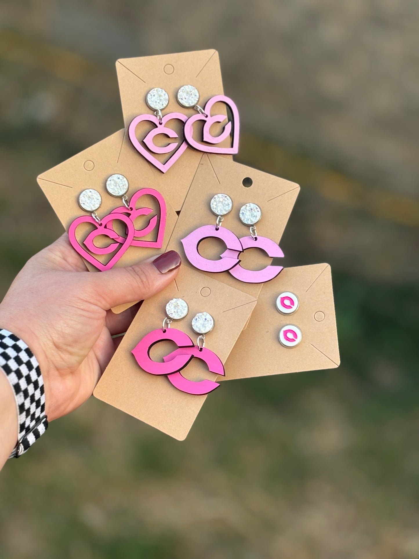 Pink Out Special Edition - Hot Pink Chick C Stud Earrings