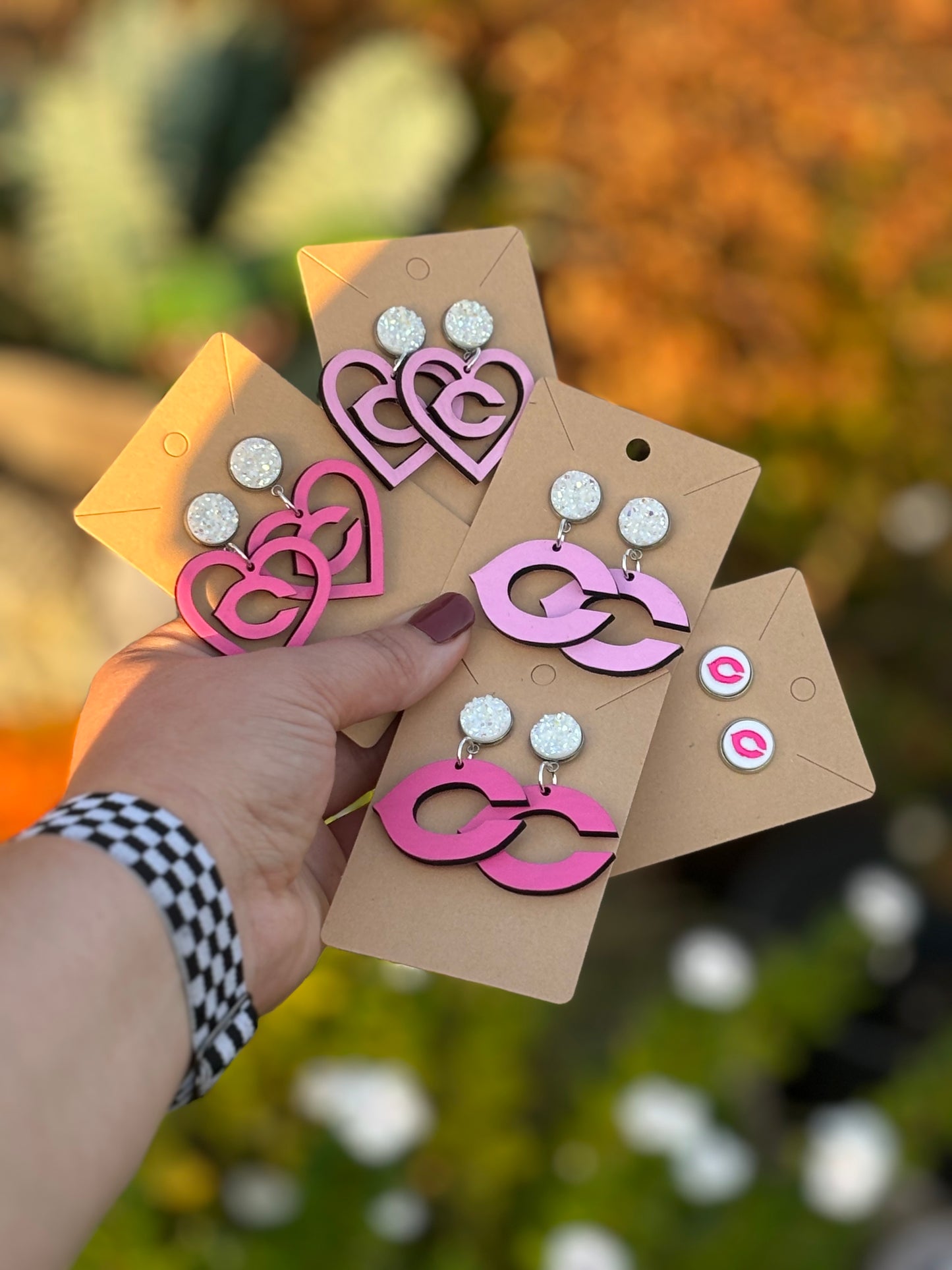 Pink Out Special Edition - Hot Pink Chick C Stud Earrings