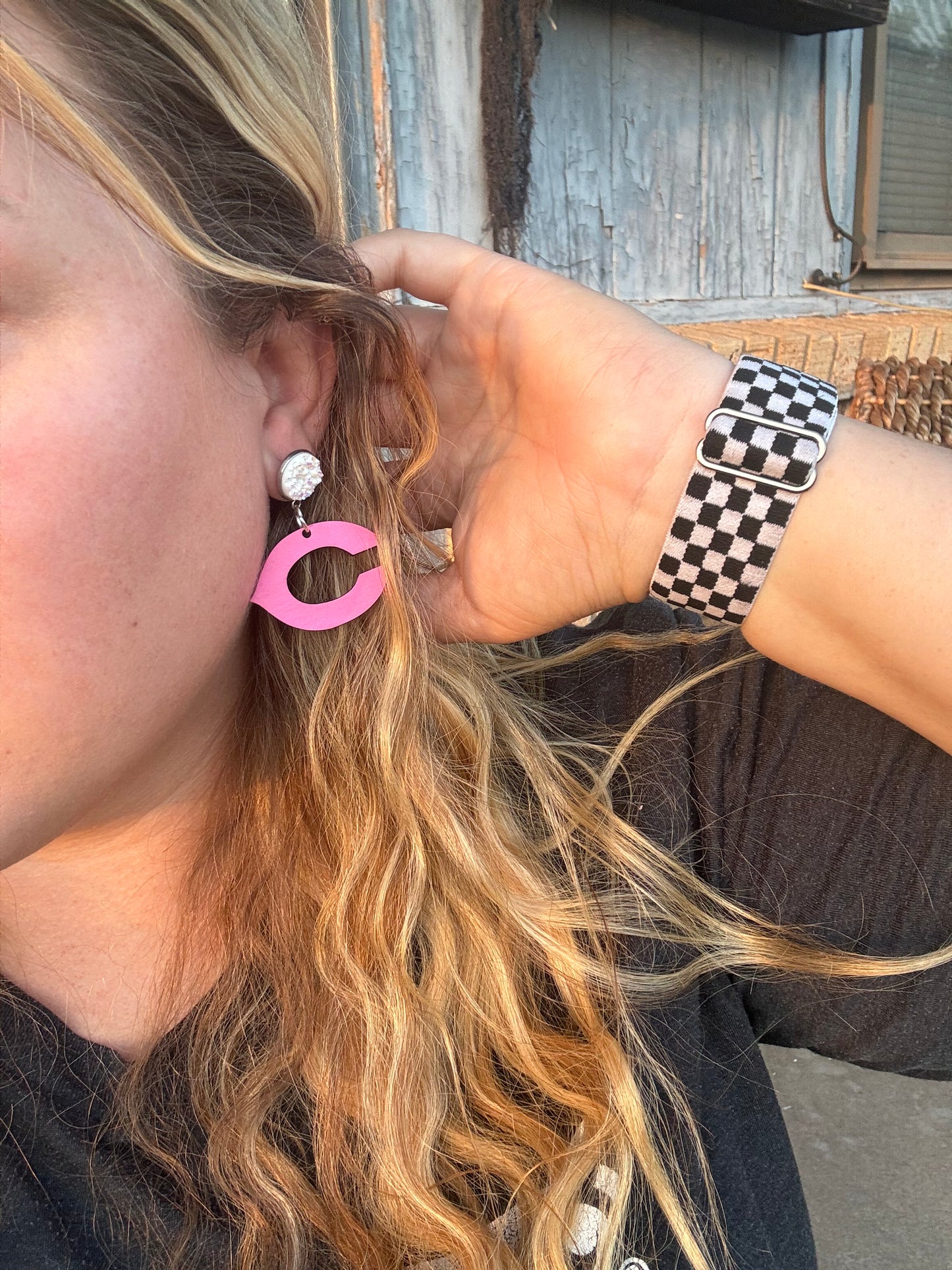 Pink Out Special Edition - Hot Pink Chick C Dangle Earrings
