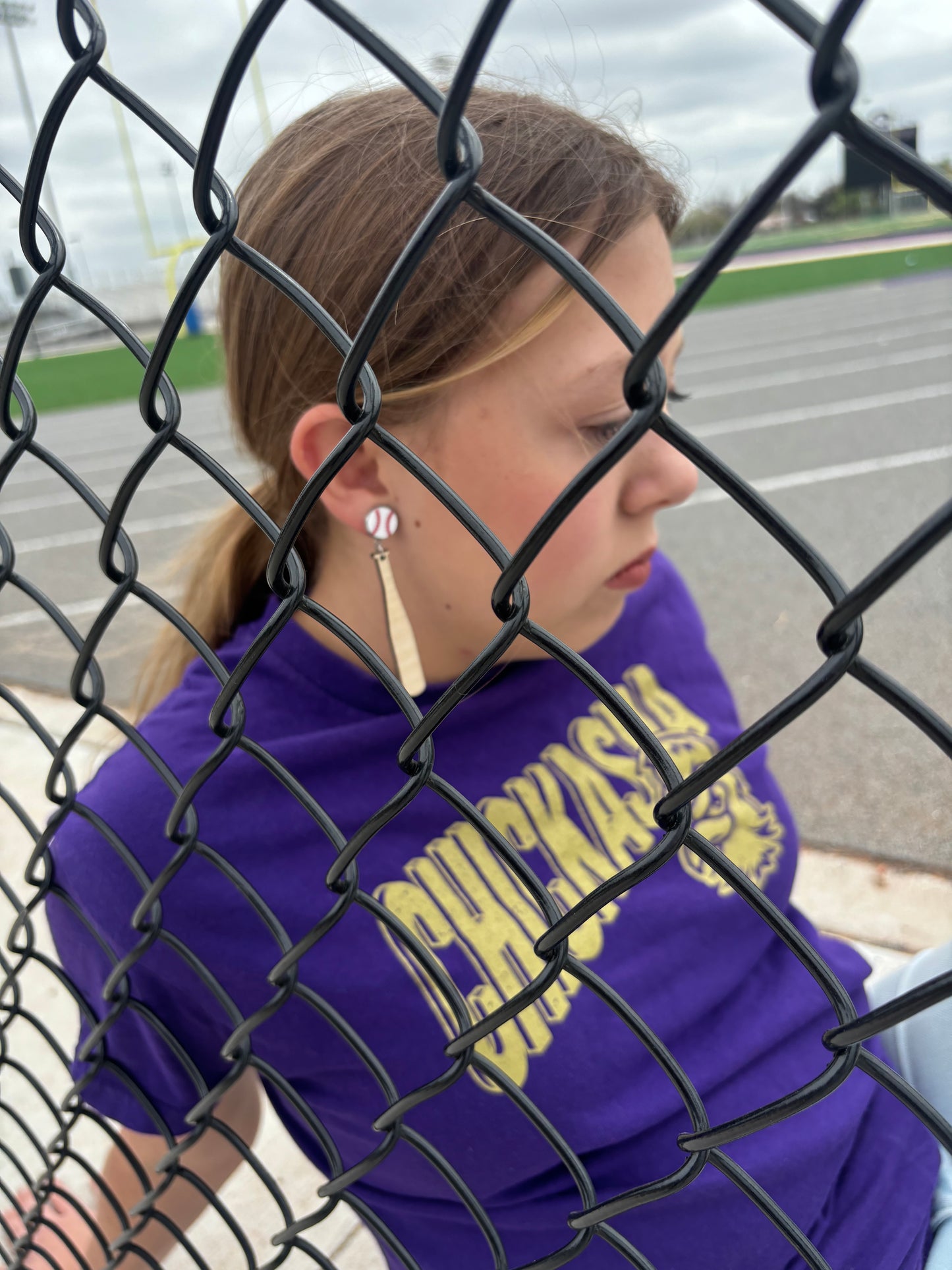 Baseball + Bat Earrings