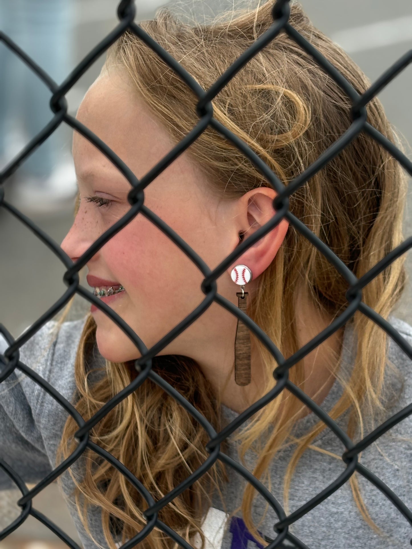 Baseball + Bat Earrings