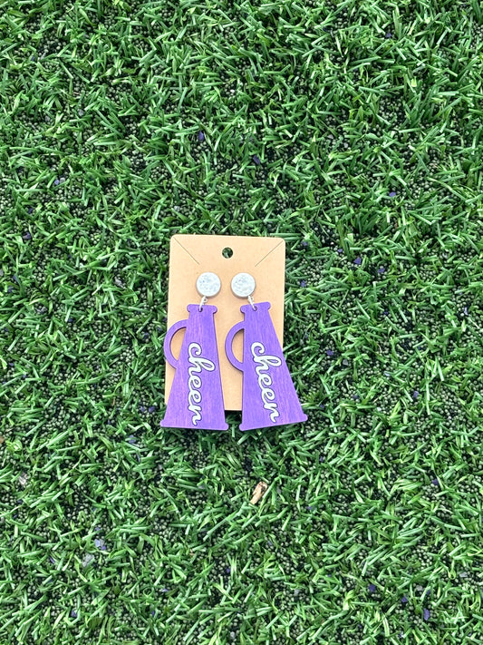 Cheer Megaphone Earrings